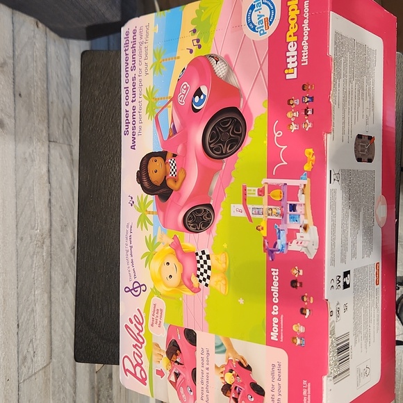 NWT Fisher-Price Barbie Little People Pink Convertible Doll Car F/ages 1 1/2-5 - Picture 5 of 8